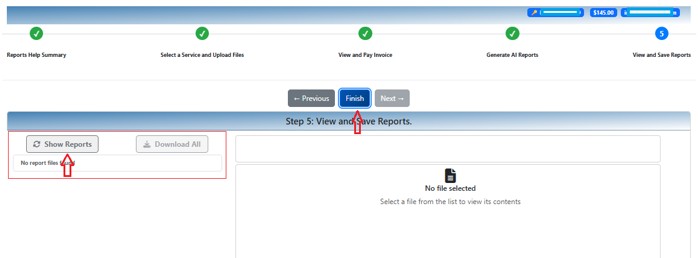 Viewing and Downloading Reports – Viewing report list