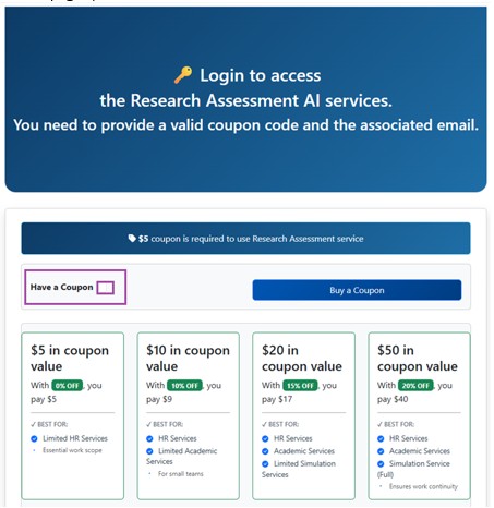 Login to Access – Have a coupon
