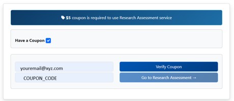 Login to Access – Verifying the email and coupon code